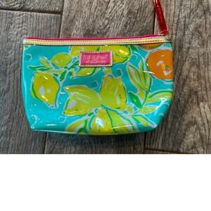 Lilly Pulitzer Estee Lauder Makeup Bag Cosmetic Citrus NWOT Pouch Travel Floral